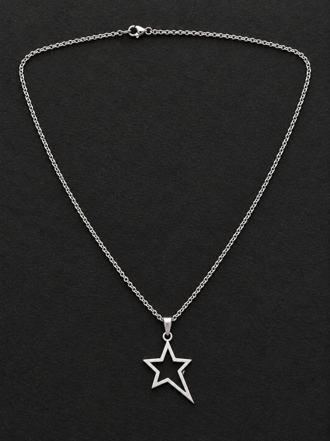 Offside signature Silver Shooting Star Pendant Necklace — photo 1