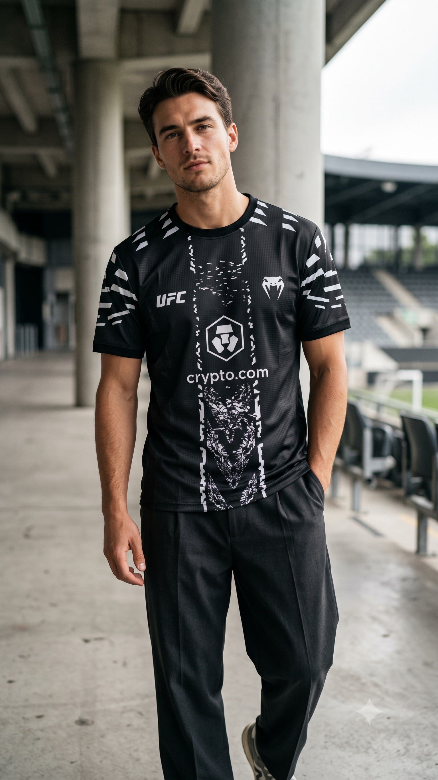 The Archival Venum x UFC Combat Jersey β Obsidian/Optic White β photo 1